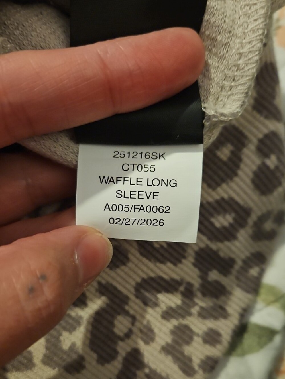 COMFRT - Waffle Lounge Long Sleeve - L - Desert Leopard - Picture 5 of 7